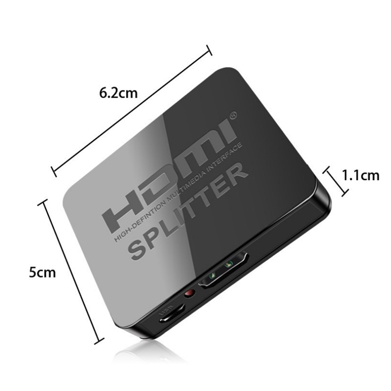 4K HDMI 1 in 2 Out Splitter Full HD 1080p HDCP 1X2 Split Amplifier Dual Display For PS3 HDTV DVD